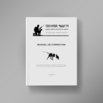 Cover of a training manual with a black silhouette of a scout on horseback and the title 'MANUEL DE FORMATION'. The top includes 'ASSOCIATION SCOUTS OF ATILLA'.